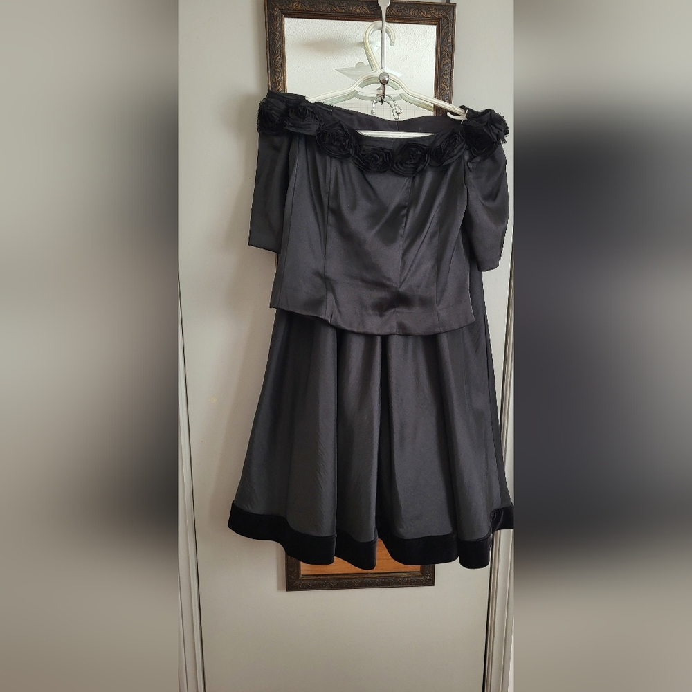 Chic Charcoal A-Line Women's Skirt